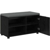  Klupa za hodnik s jastukom Crni hrast 80 x 38 x 46 cm | shoptok.hr