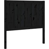  Uzglavlje za krevet crno 95,5 x 4 x 100 cm od masivne borovine | shoptok.hr