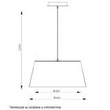 Vesta 334 visilica 55W 450*365*1200 | ePonuda.com