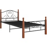 Furnova Posteljni okvir črn kovinski 90x200 cm, (21931670) | Shoptok.si