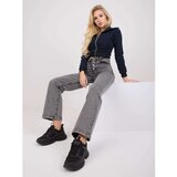 Fashion Hunters Gray jeans with a high waist Sevilla Cijene