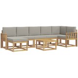  Set vanjskih sofa 8 kom. Bijela i svjetlosiva 59 x 59 x 37 cm | shoptok.hr
