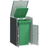 vidaXL Spremi&scaron;te za jednu kantu za otpad antracit 72x81x115 cm čelično cijene