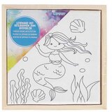 Spirit Razvučeno platno za slikanje s uzorkom sirene 15x15 cm Cijene