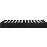 vidaXL Otomanski posteljni okvir brez vzmetnice črn 120x190 cm blago | Shoptok.si