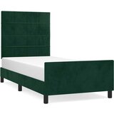  Okvir za krevet bez madraca tamnozeleni 90x200 cm baršunasti | shoptok.hr