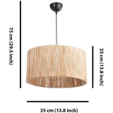 Opviq lights Viseća svjetiljka u prirodnoj boji sa sjenilom od jute ø 35 cm Cane – | shoptok.hr
