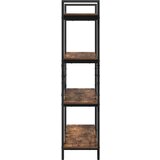 vidaXL Polica Dimljeni hrast 100 x 33,5 x 140 cm Konstruirano drvo | shoptok.hr