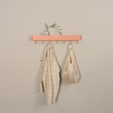 Spinder Design Rožnato-oranžen kovinski stenski obešalnik s polico Dax Play – | Shoptok.si