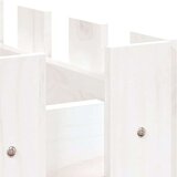 vidaXL Povišena vrtna gredica bijela 150x50x50 cm masivna borovina | shoptok.hr