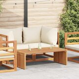  Vrtni bočni stol Smeđa 110 x 55 x 35,5 cm Čvrsto teak drvo Cijene
