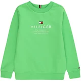 Tommy Hilfiger Majica mornarska / neonsko zelena / rdeča / bela