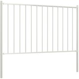  Ogradni panel Woerden sa stupovima čelik 1,7x1 m bijeli | shoptok.hr