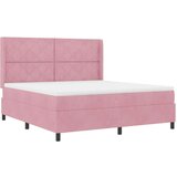 Box spring krevet s madracem Ružičasta 180 x 200 cm Baršun | shoptok.hr