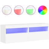  Zidni TV ormarići s LED svjetlima 2 kom bijeli 60x30x40 cm | shoptok.hr