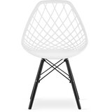 Brandless SAKAI stol - bele/črne noge x 1, (22030632) | Shoptok.si