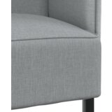 vidaXL Sofa z visokimi nasloni Svetlo siva 109x56x121 cm Tkanina | Shoptok.si