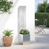  Privatnost u vrtu Cvjetni Srebrno 32 x 150 cm Pocinčani čelik | Eponuda.com