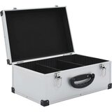  Kutija za 60 CD-ova aluminijska ABS srebrna | shoptok.hr