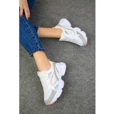 Soho Grey-White-Powder Women's Sneakers 17226