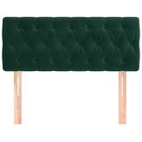 Uzglavlje tamnozeleno 90x7x78/88 cm baršunasti | shoptok.hr