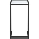 vidaXL Računalniška stranska mizica prozorna 50x35x65 cm steklo | Shoptok.si