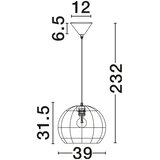 Nova Luce Viseća svjetiljka od ratana u prirodnoj boji ø 39 cm Rielo – | shoptok.hr