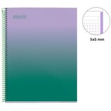  Kolegij blok Miquelrius A4 90g 80L spiralni kocke Gradient Lavender & Green MR4444 | shoptok.hr
