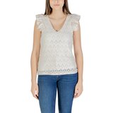 Vila Majice brez rokavov Viamalina V-Neck C/S Top/Pb 14104110 Bež | Shoptok.si