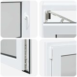  Podrumski prozor RISOR 80x50 cm Okretno-nagibni DIN lijevi bijeli - Bijela 80 x 50 cm (dvoslojni) 1 Naginjanje i okretanje lij | shoptok.hr