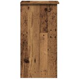 vidaXL Pisalna miza s policami starinski les 84x40x78 cm inž. les | Shoptok.si