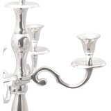  svečnik srebrn 32x32x79,5 cm aluminij, (22054878) | Shoptok.si