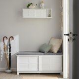 SoBuy predsoba klop za čevlje s sedežem v beli barvi v skandinavskem slogu, (20814972) | Shoptok.si