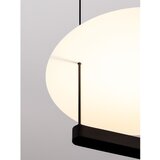 Nova Luce Bijela/mat crna LED viseća svjetiljka aluminijska s mogućnosti zatamnjivanja ø 40 cm Diona – | shoptok.hr