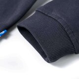  Dječja majica s kapuljačom i pola zatvarača antracit boja konjaka 128 | shoptok.hr