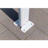 WESTMANN aluminijska nadstrešnica za automobile s ravnim krovom Helsinki bijela 15 m2 (3x5 m) | BRANDED IN GERMANY | shoptok.hr