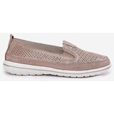 EVENTO Suede Slip-on Shoes Beige-Gold Inez | ePonuda.com