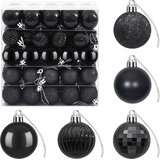  Set božićnih kuglica 100 kom. Crna 4 cm Polistiren | shoptok.hr