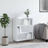 vidaXL Regal za knjige sjajni bijeli 69 5x32 5x90 cm konstruirano drvo Cijene