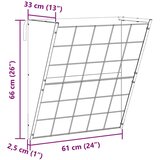  Viseća hranilica za sijeno Crna 61 x 33 x 66 cm | shoptok.hr