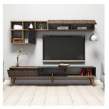 Hanah home Milan - Walnut, Black TV omarica, (20863719) | Shoptok.si