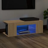 Furnova TV omarica z LED lučkami sonoma hrast 90x39x30 cm, (21922670) Cene
