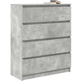 vidaXL Komoda siva boja betona 80x35x99 cm od konstruiranog drva | shoptok.hr