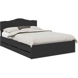  Krevetna konstrukcija Crna 140 x 190 cm Inženjersko Drvo | shoptok.hr