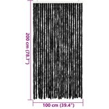 vidaXL Zastor protiv muha antracit 100 x 200 cm od šenila | shoptok.hr