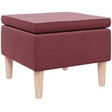  Stolac s drvenim nogama crvena boja vina od tkanine | shoptok.hr