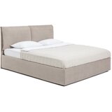 Bonami Selection Smeđe-sivi tapecirani bračni krevet s podnicom i prostorom za odlaganje 180x200 cm Thessa Pillow – Cijene