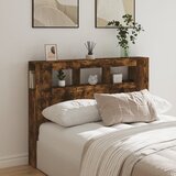  LED uzglavlje boja dimljenog hrasta 140x18,5x103,5 cm | shoptok.hr