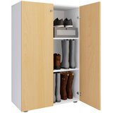 MID.YOU OMARA ZA ČEVLJE bela, barve bukve | Shoptok.si