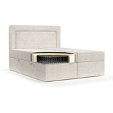 Maison de Rêve Kremno bela boxspring postelja s prostorom za shranjevanje 180x200 cm Imagine – | Shoptok.si
